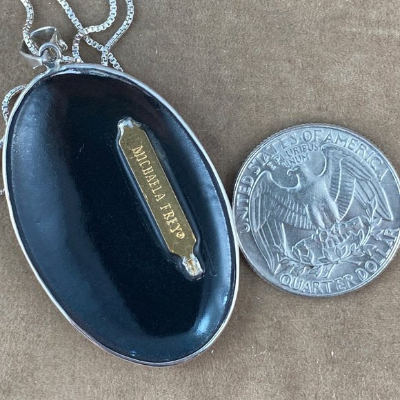 Vintage Michaela Frey Designer Floral Pendant - Picture 4 of 5